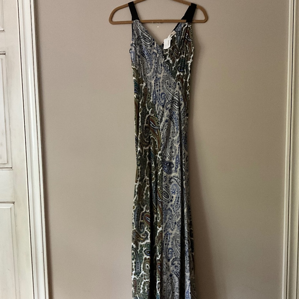 Diane Von Furstenberg Paisley Maxi Dress SZ2 NWT